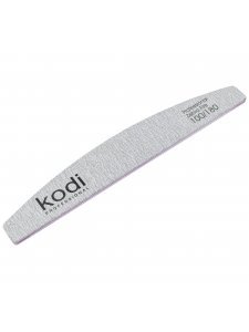 №127 Nail File «Crescent» 100/180 (Color: Light Gray, Size: 178/28/4)
